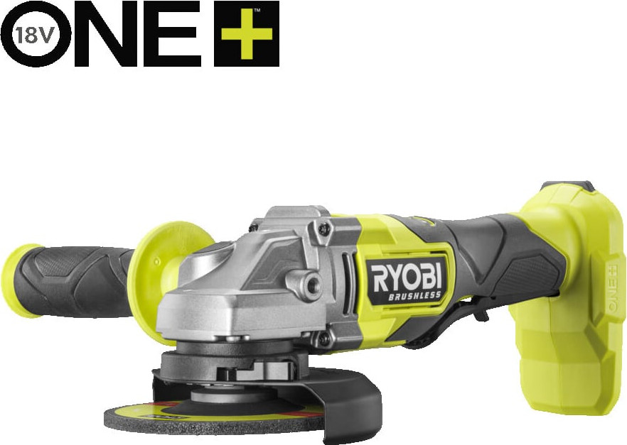 Угловая шлифовальная машина Ryobi RAG18BL-0 (5133006532) — фото 2
