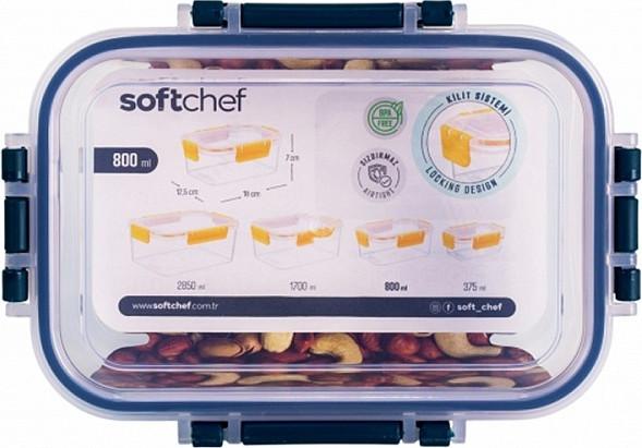 Контейнер Soft Chef Clara APS002B (синий) — фото 2