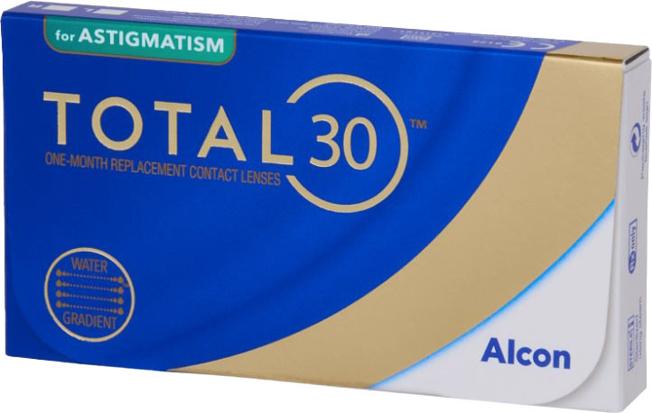Контактная линза Alcon Total 30 для астигматизма Sph-6.50 CYL-1.75 ax160 R8.6 — фото 2