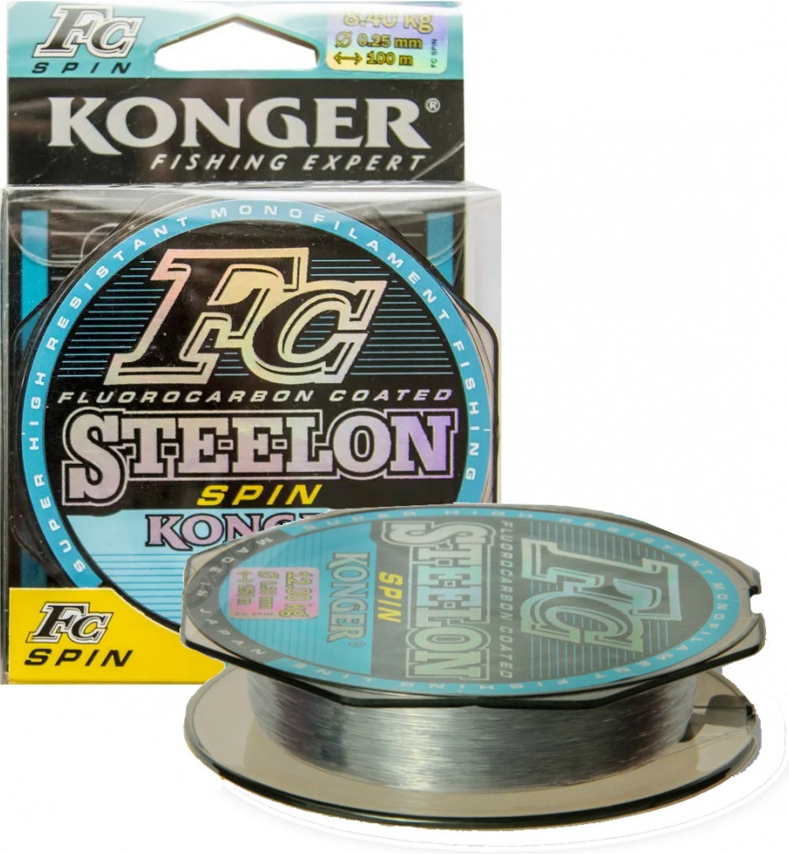 Леска монофильная Konger Steelon FС Spin 0.14мм 150м / 253150014