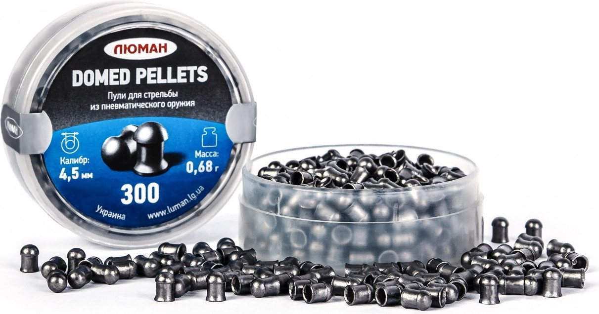 Пульки для пневматики Люман Domed pellets 0.68г 4.5мм (300шт)