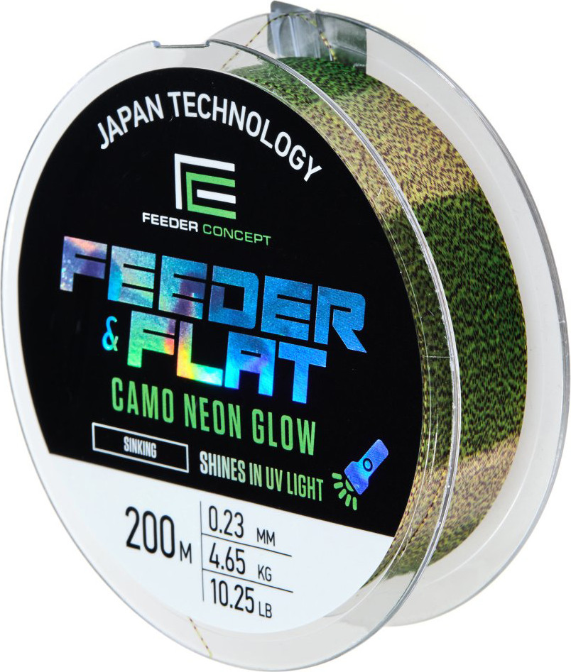 Леска монофильная Feeder Concept Feeder & Flat Camo Neon Glow 200/023 FC4000-023