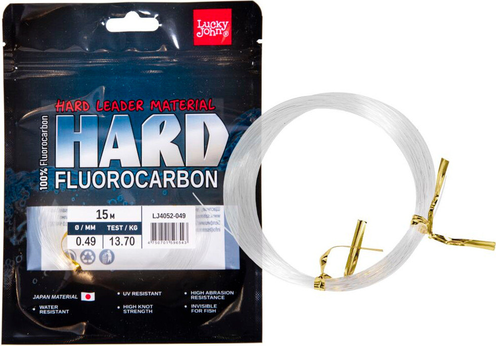 Леска монофильная Lucky John Fluorocarbon Hard 015/049 LJ4052-049
