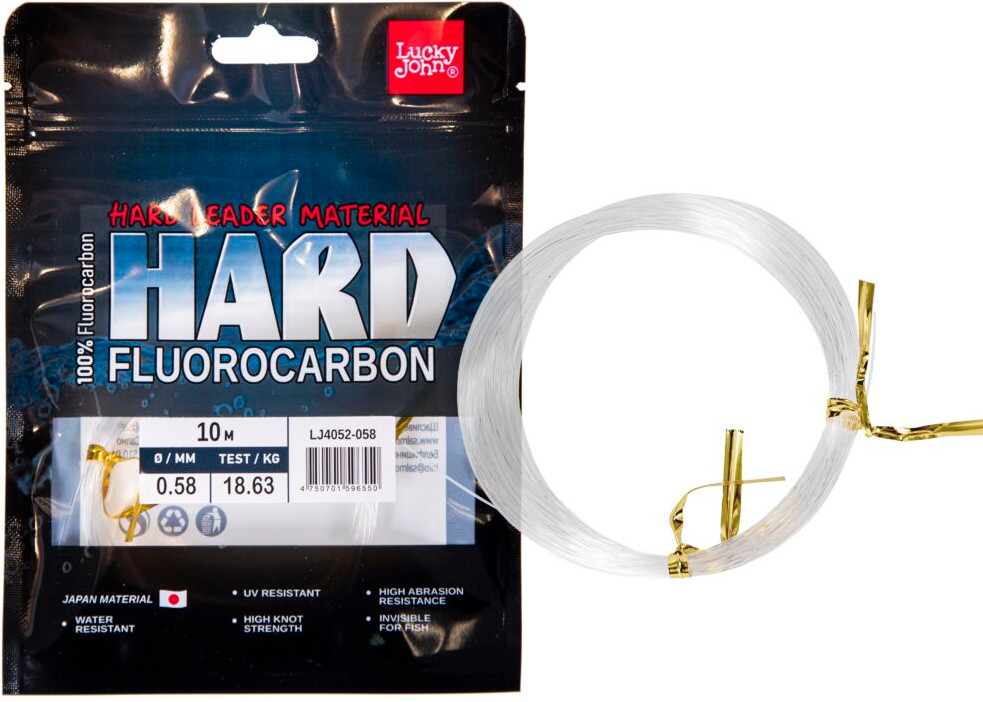 Леска монофильная Lucky John Fluorocarbon Hard 010/058 LJ4052-058