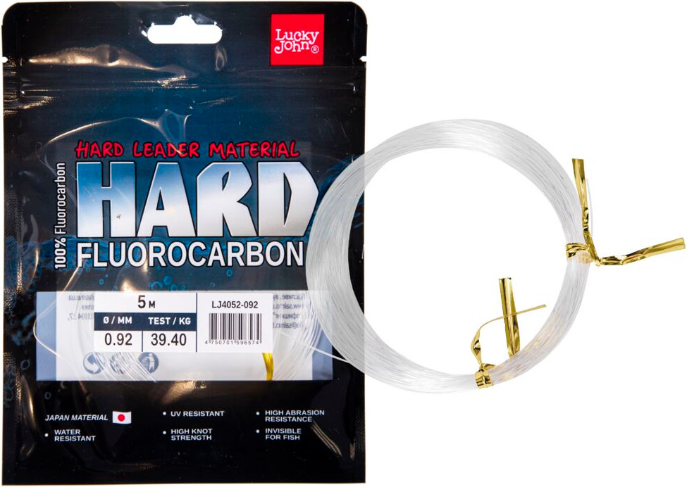 Леска монофильная Lucky John Fluorocarbon Hard 005/092 LJ4052-092