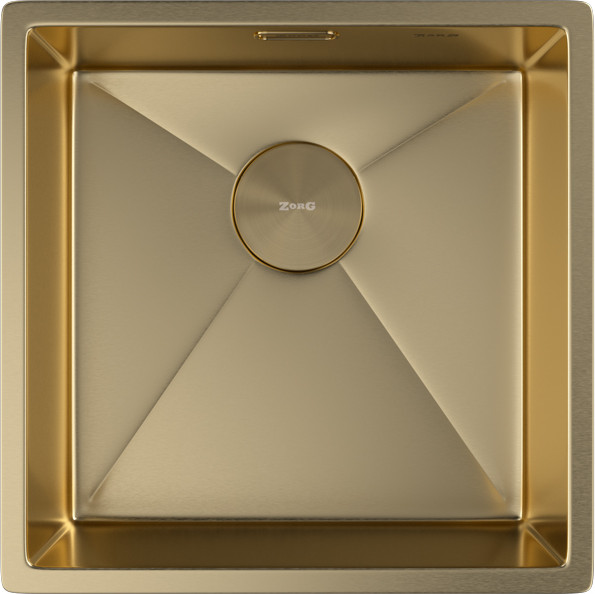 Мойка кухонная ZORG Zerox 44 U / IF PVD Gold