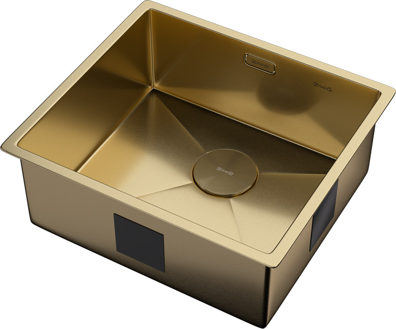 Мойка кухонная ZORG Zerox 49 U / IF PVD Gold — фото 2