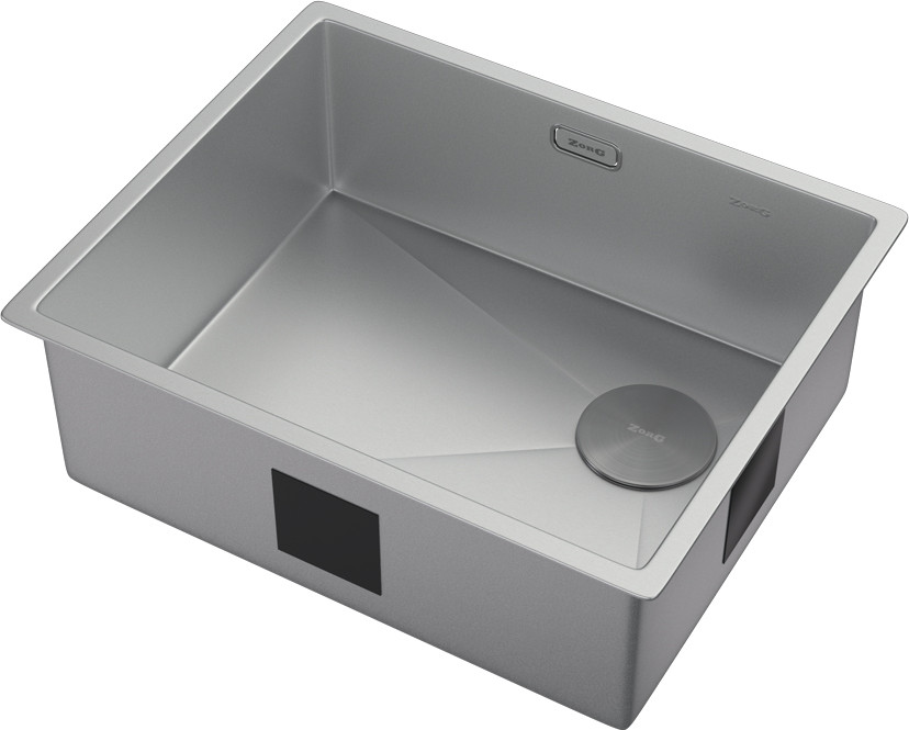 Мойка кухонная ZORG Zerox 54 U / IF Side SF Zurinox Steel — фото 2