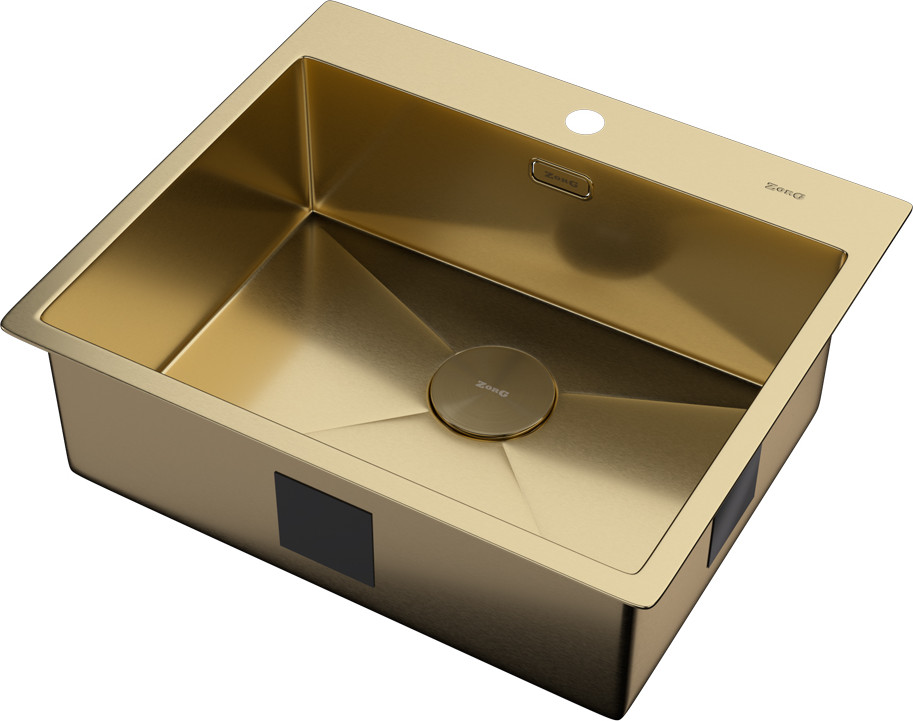 Мойка кухонная ZORG Zerox 59 / IF PVD Gold — фото 2