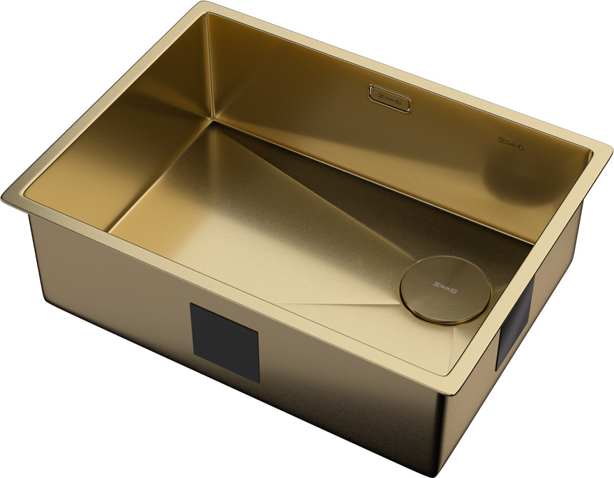 Мойка кухонная ZORG Zerox 59 U / IF Side SF PVD Gold — фото 2