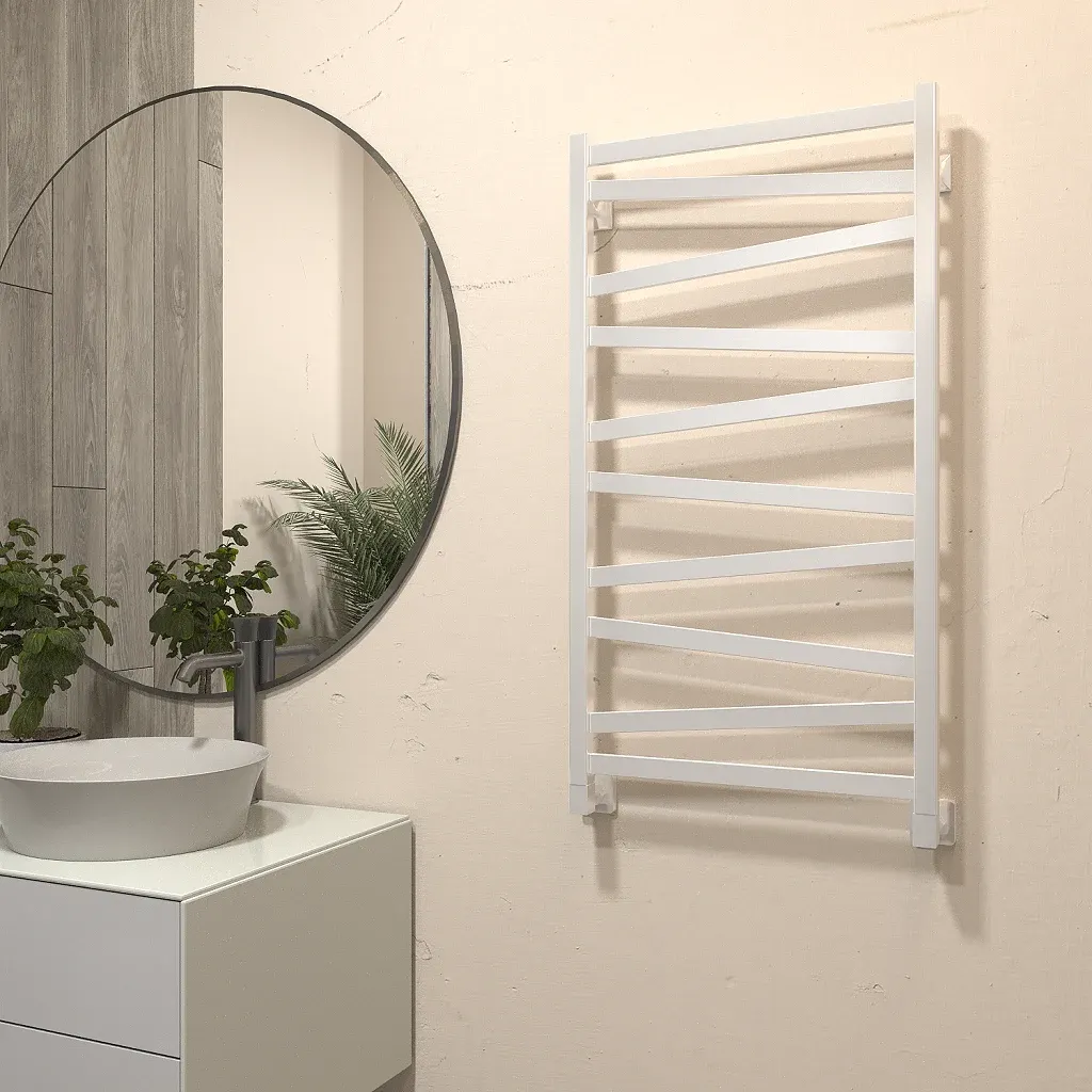 Полотенцесушитель водяной Stinox Madena 50x100 / mad100ral9003 (белый матовый) — фото 2