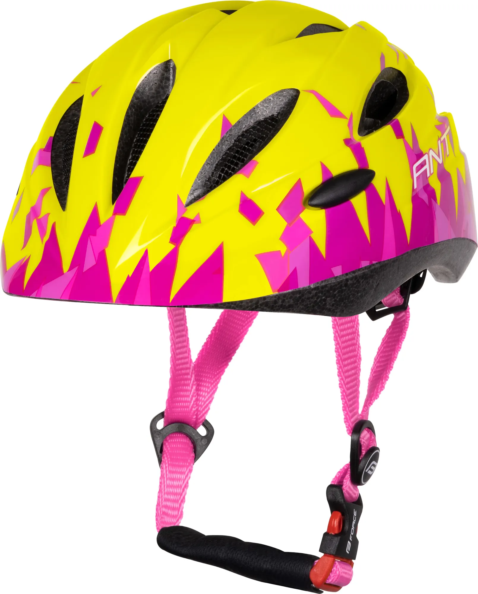 Защитный шлем FORCE Youth Ant 902634-F (р.XXS/XS, флуоресцентный/розовый)