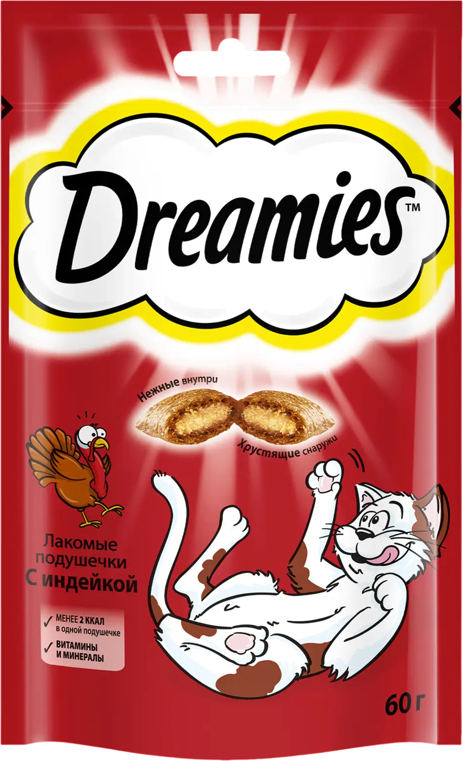 Лакомство для кошек Dreamies С индейкой (60г)