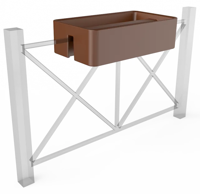 Вазон БЕРКАНО Vittorio Fence 28 DB / 220_013_36 (Brown)