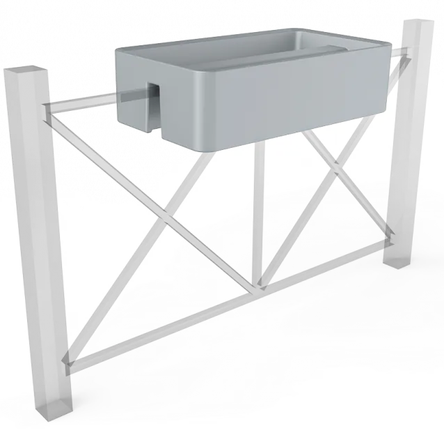 Вазон БЕРКАНО Vittorio Fence 28 DB / 220_013_21 (Concrete Gray)