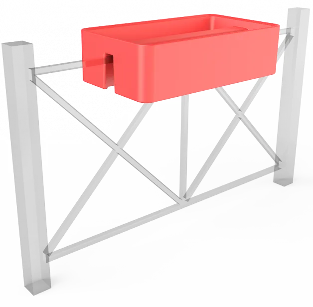 Вазон БЕРКАНО Vittorio Fence 28 DB / 220_013_19 (Chili Red)