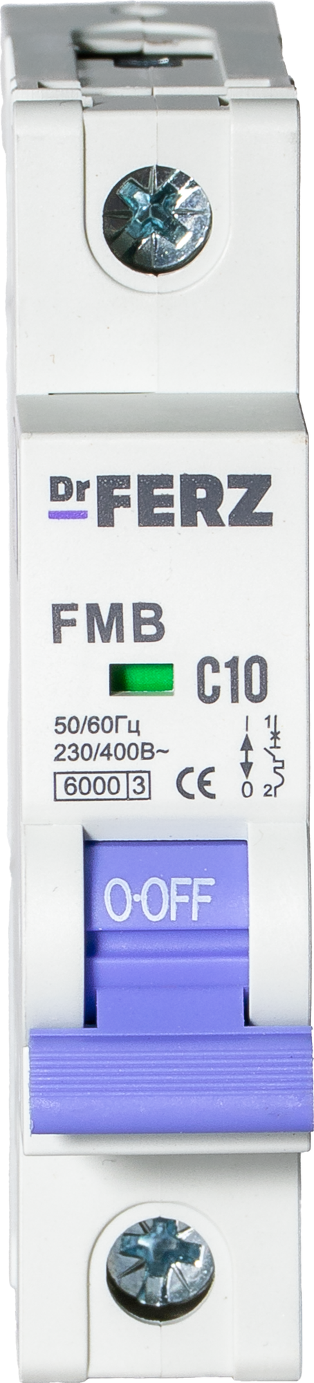 Выключатель автоматический Dr.Ferz FMB-C 6kA 1P 10 C / 21100058FERZ — фото 2