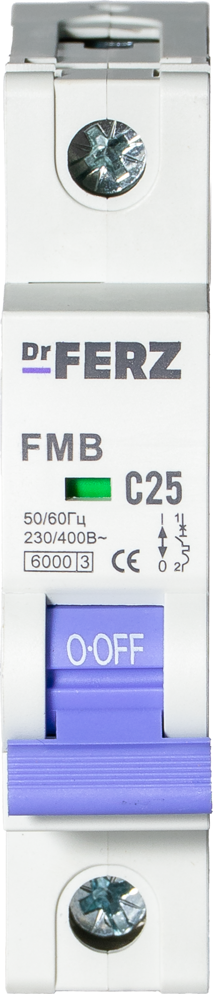 Выключатель автоматический Dr.Ferz FMB-C 6kA 1P 25 C / 21100061FERZ — фото 2