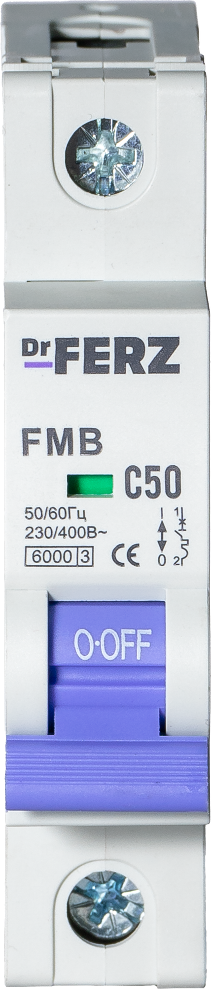 Выключатель автоматический Dr.Ferz FMB-C 6kA 1P 50 C / 21100064FERZ — фото 2
