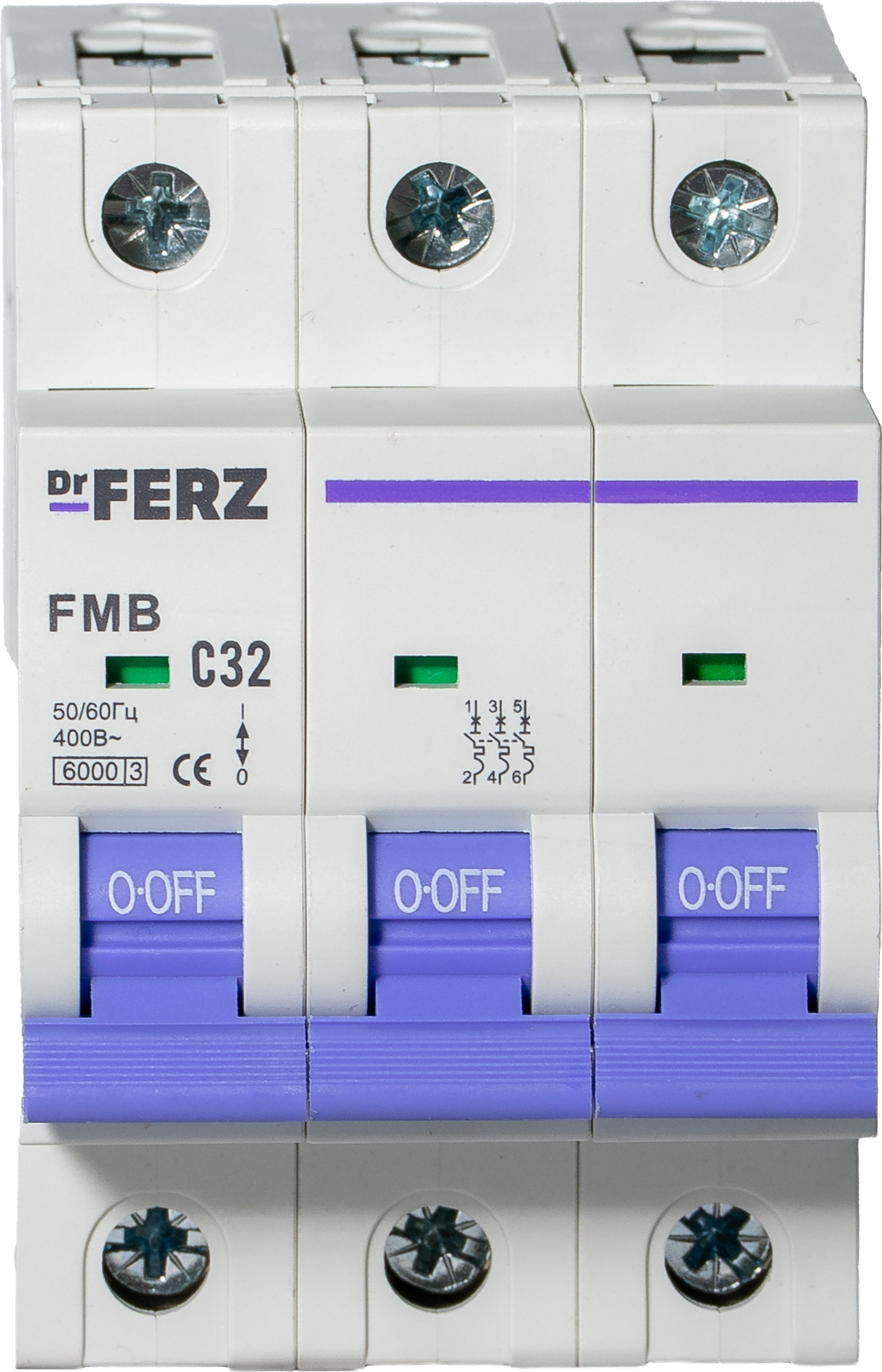 Выключатель автоматический Dr.Ferz FMB-C 6kA 3P 32 C / 21100088FERZ — фото 2