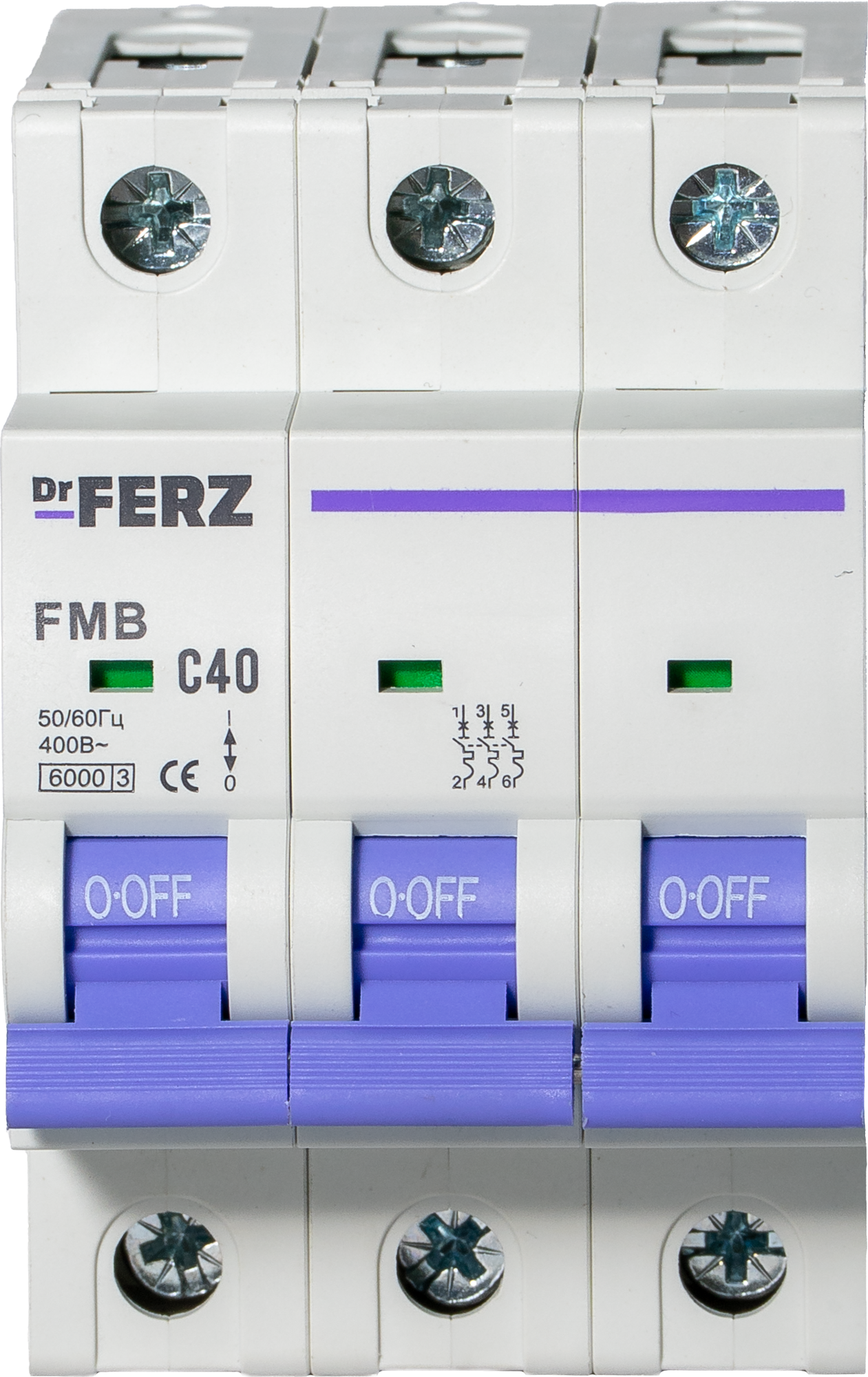 Выключатель автоматический Dr.Ferz FMB-C 6kA 3P 40 C / 21100089FERZ — фото 2