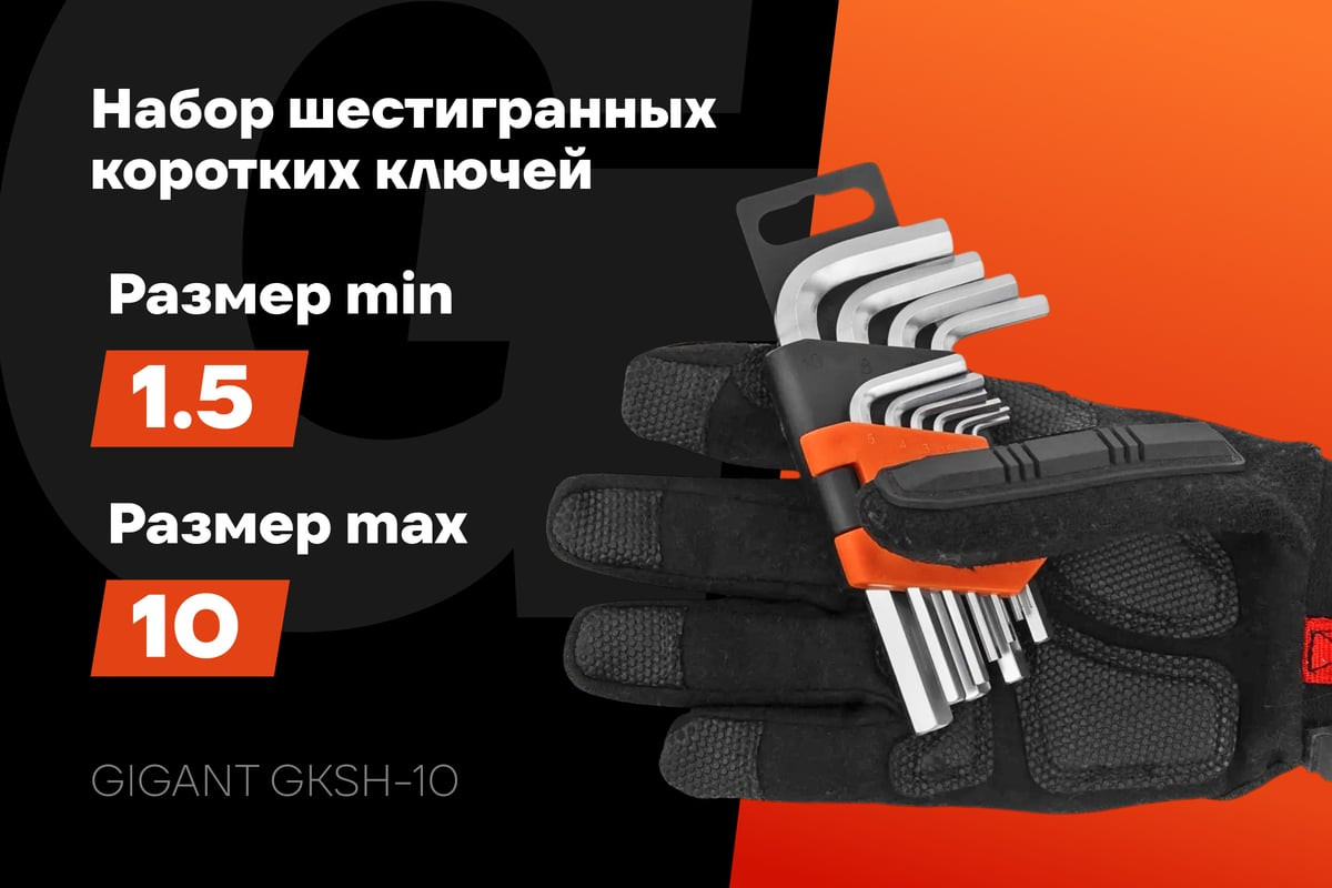 Набор ключей Gigant GKSH-10 — фото 2