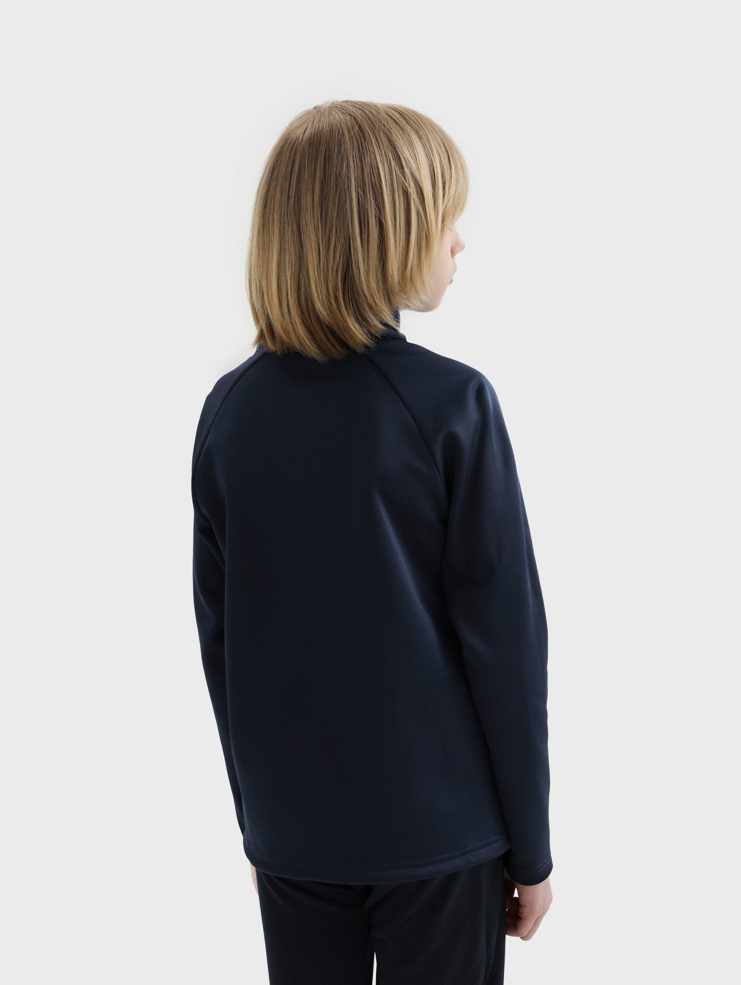 Олимпийка спортивная детская Kelme Children's Pullover plus Fleece / 7461TT3052-416 (р.120, темно-синий) — фото 4