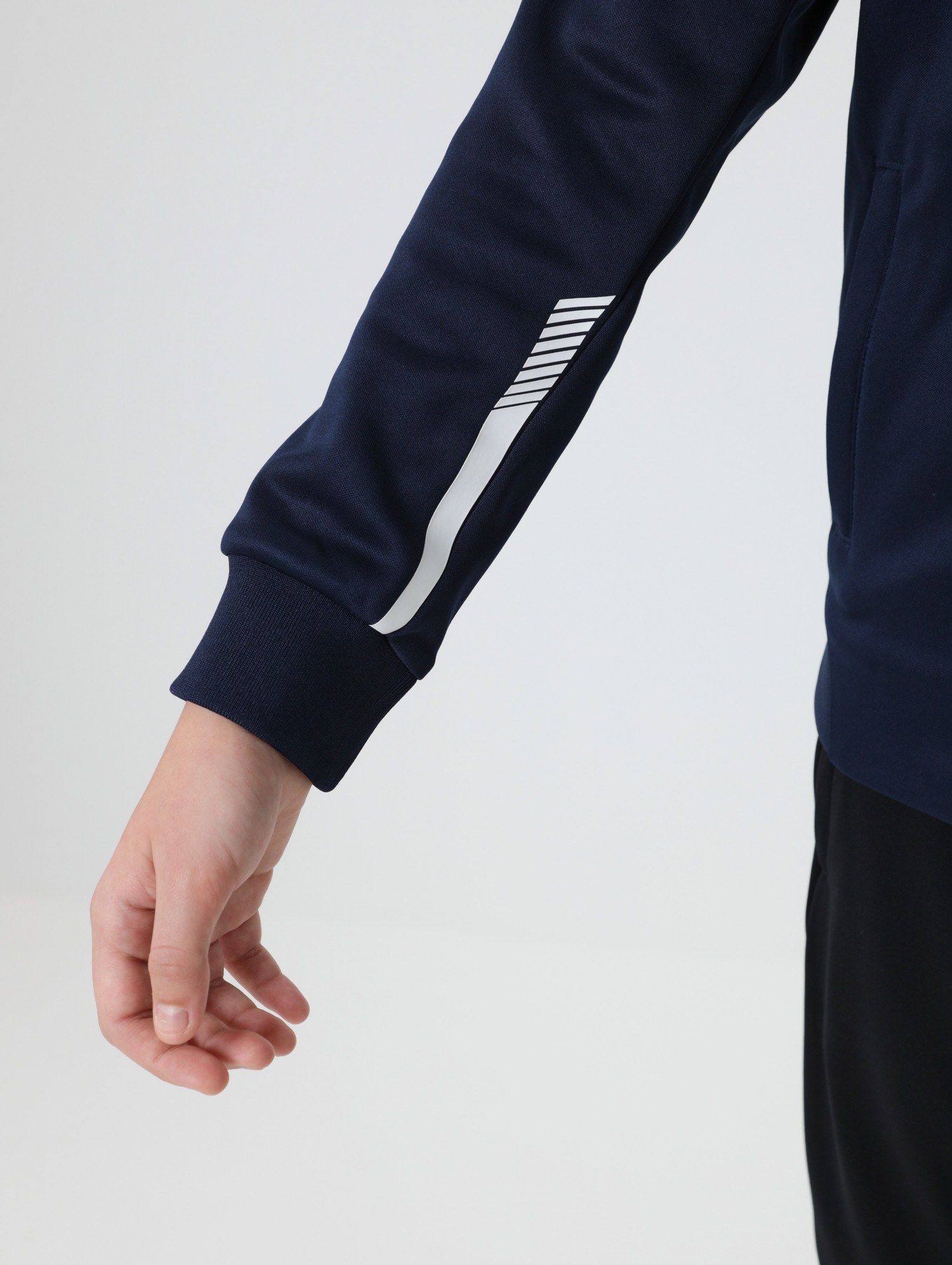 Олимпийка спортивная детская Kelme Children's Knitted Jacket fleece / 7461WT3143-416 (р.140, темно-синий) — фото 6