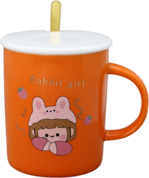 Кружка ILikeGift Девочка-кролик / YX-510-02
