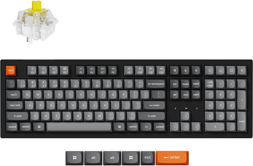 Клавиатура Keychron K10 Max RGB Banana Switch / K10M-H4 (черный)