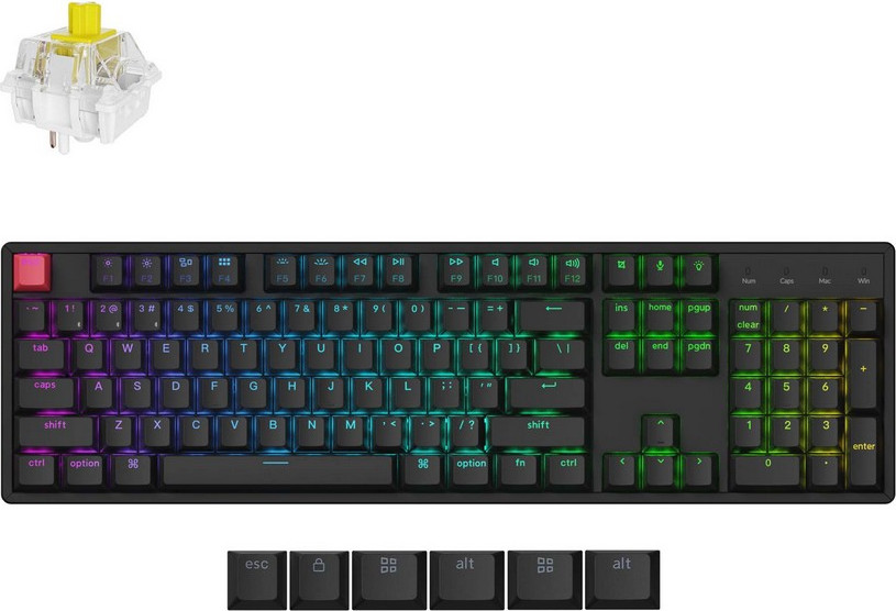 Клавиатура Keychron K10 RGB Banana Switch / K10X-C4 (черный)
