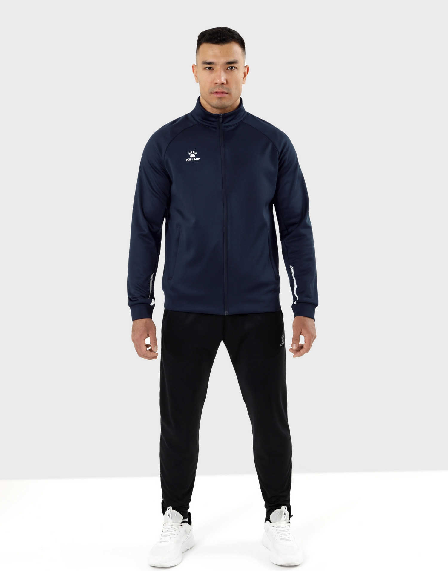 Олимпийка спортивная Kelme Knitted Jacket / 7461WT1143-416 (M, темно-синий) — фото 2