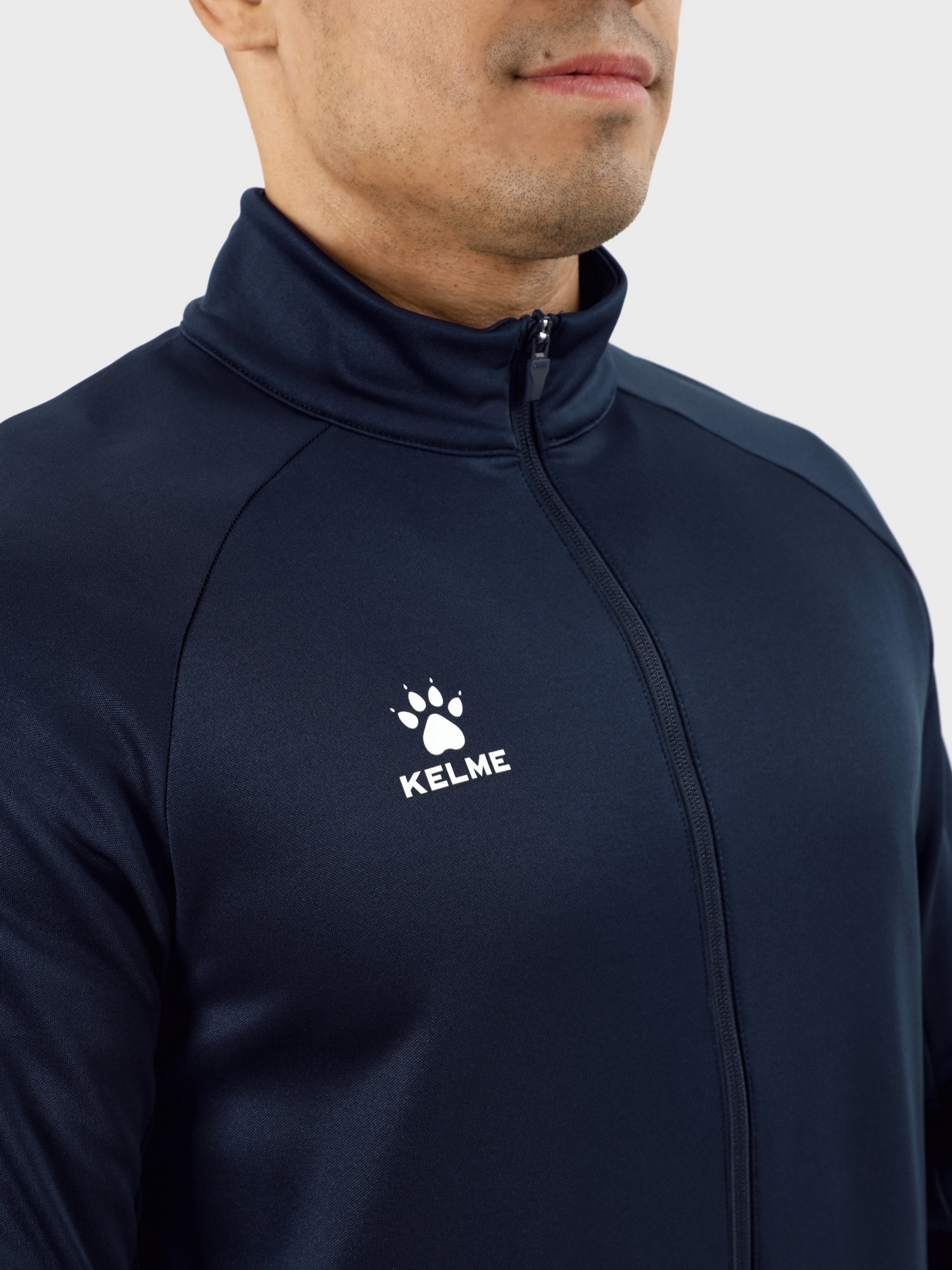 Олимпийка спортивная Kelme Knitted Jacket / 7461WT1143-416 (L, темно-синий) — фото 5