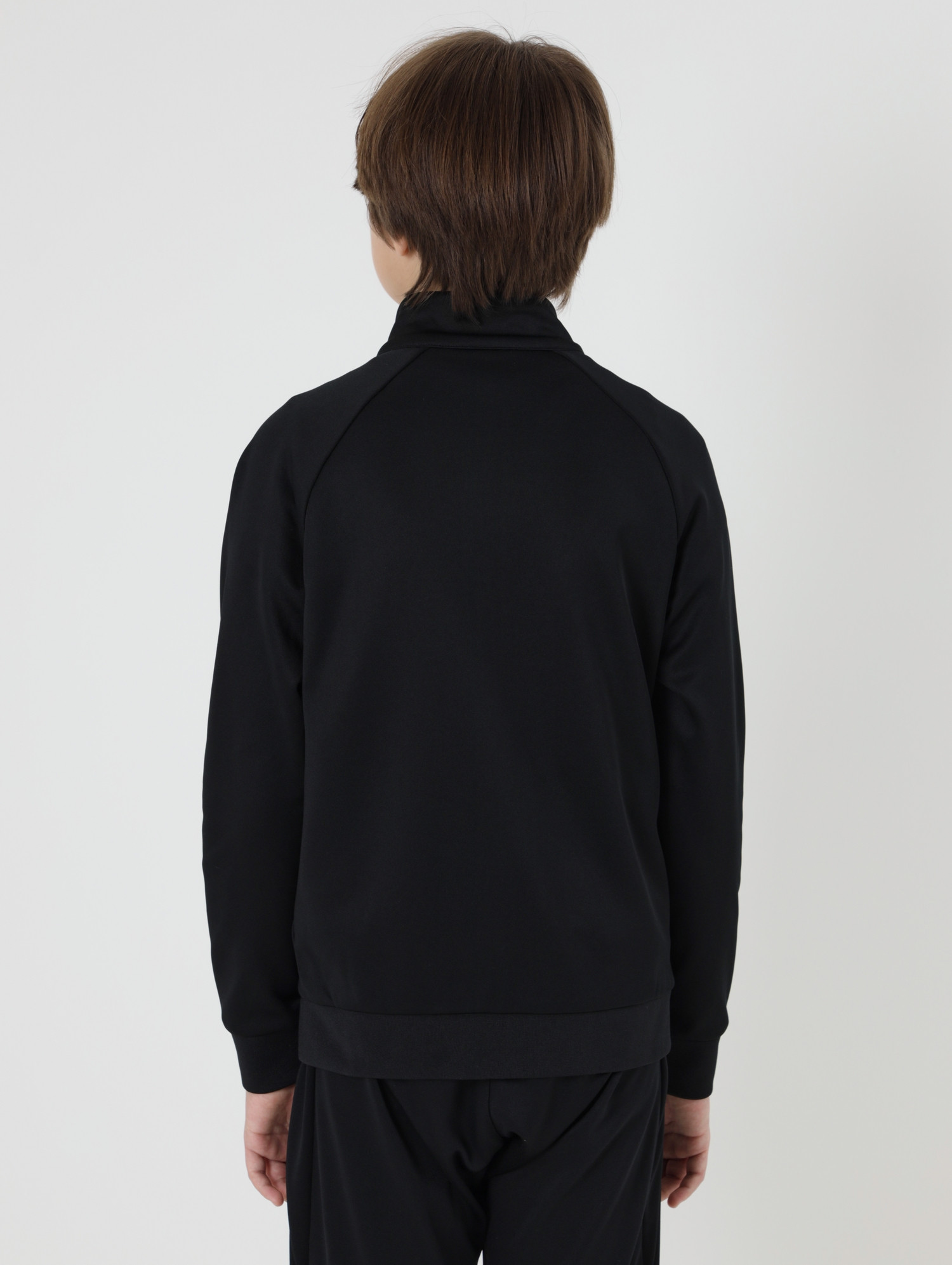 Олимпийка спортивная детская Kelme Children's Knitted Jacket fleece / 7461WT3143-000 (р.140, черный) — фото 3