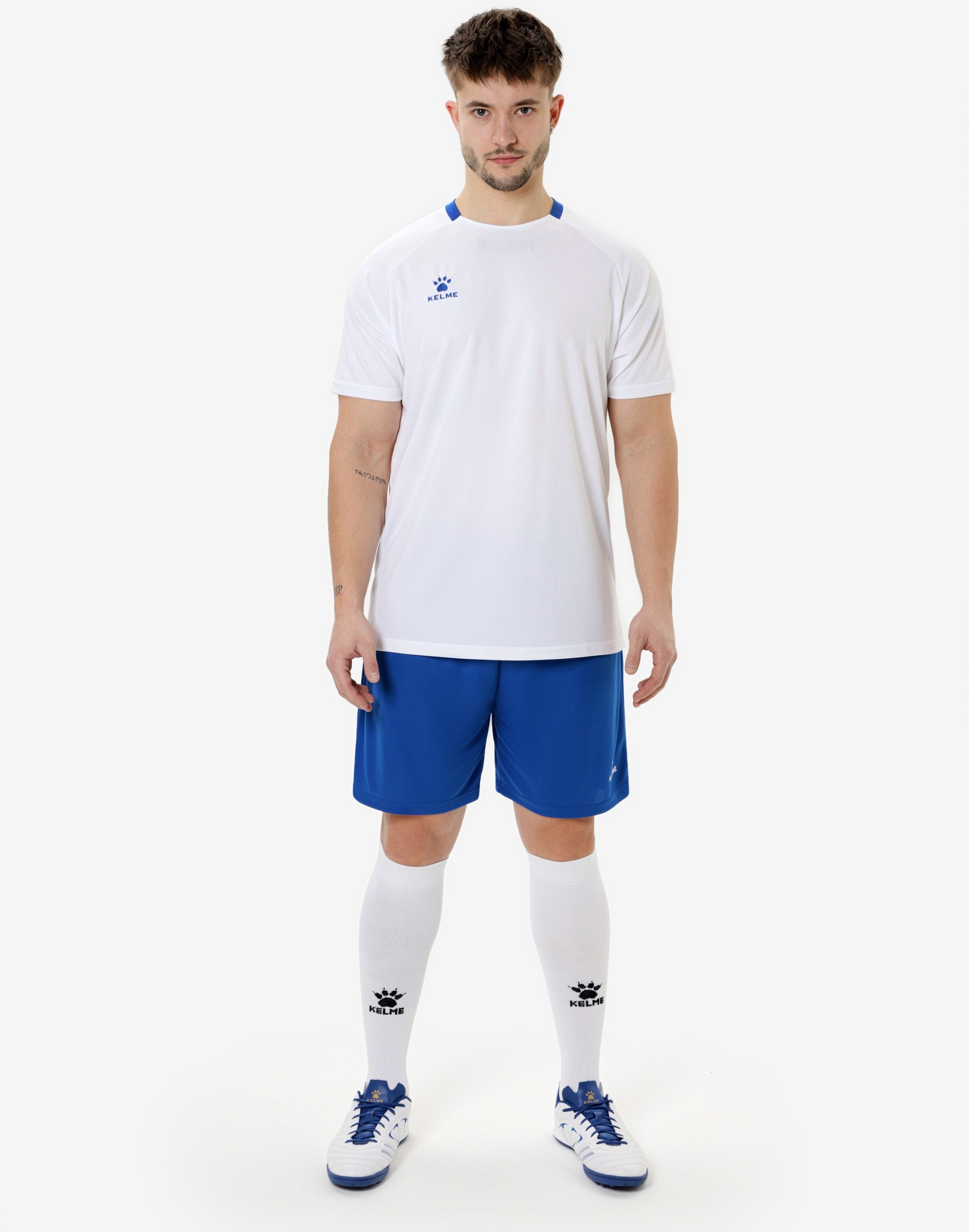 Футбольная форма Kelme Football Uniform Set / 8451ZB1245-100 (3XL, белый) — фото 3