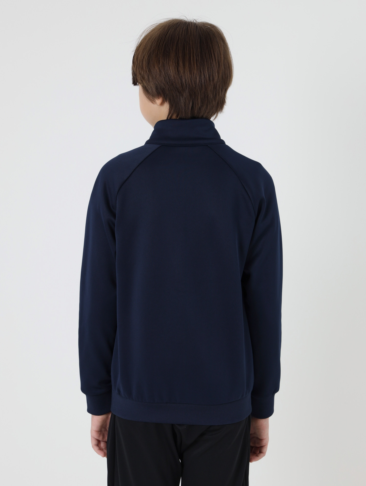 Олимпийка спортивная детская Kelme Children's Knitted Jacket fleece / 7461WT3143-416 (р.120, темно-синий) — фото 2