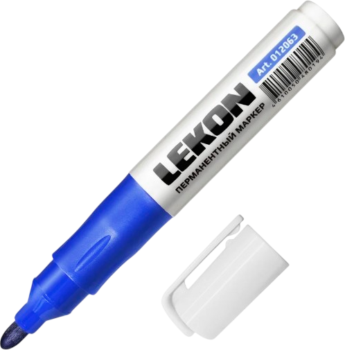 Набор маркеров строительных LEKON ReFresh / 12063.21 (10шт, синий)