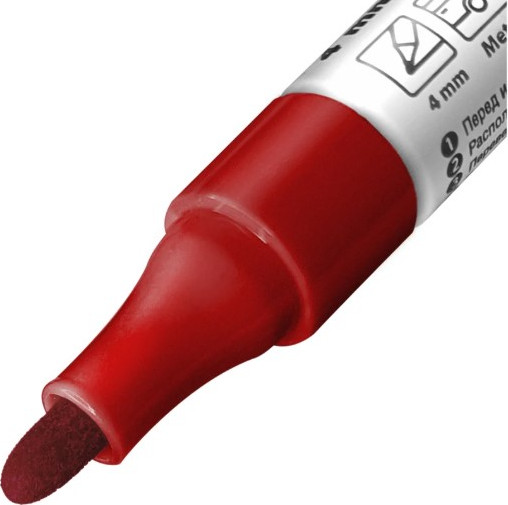 Набор маркеров строительных LEKON С нитроэмалью 4мм / 11104.21 (12шт, красный) — фото 2
