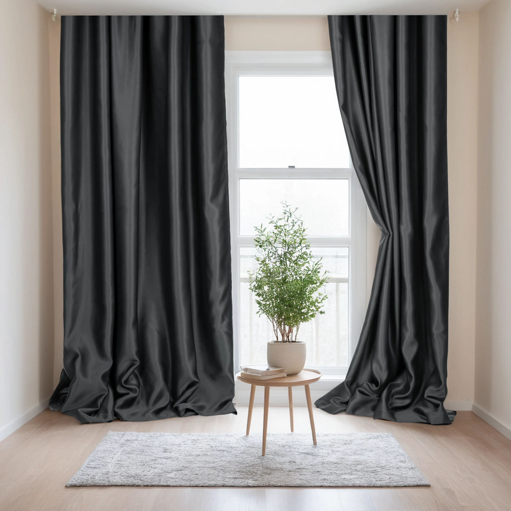 Комплект штор Mio Tesoro Блэкаут 200x250 (2шт, черный) — фото 5