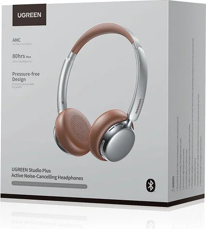 Беспроводные наушники Ugreen HP207 / 75629 (серебристый/коричневый) — фото 2