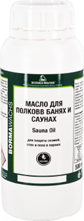 Масло для древесины BORMA WACHS Sauna Oil / 3940 (500мл, прозрачный)