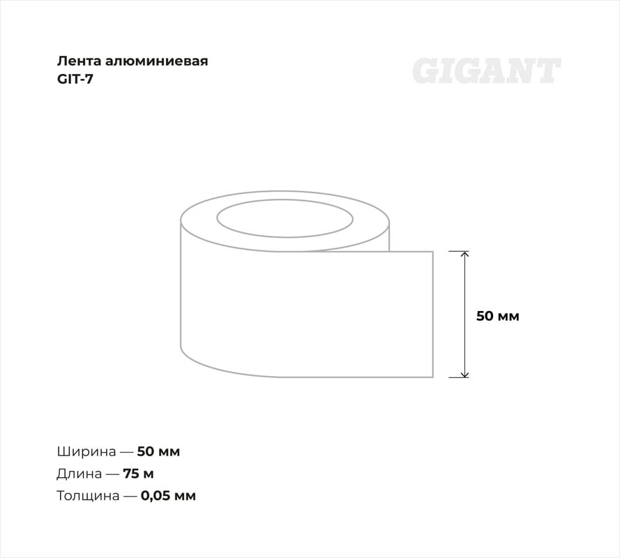 Лента алюминиевая Gigant GIT-7 — фото 3