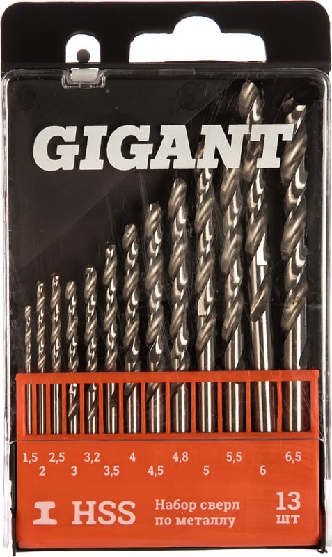 Набор сверл Gigant G-11122 (13шт)