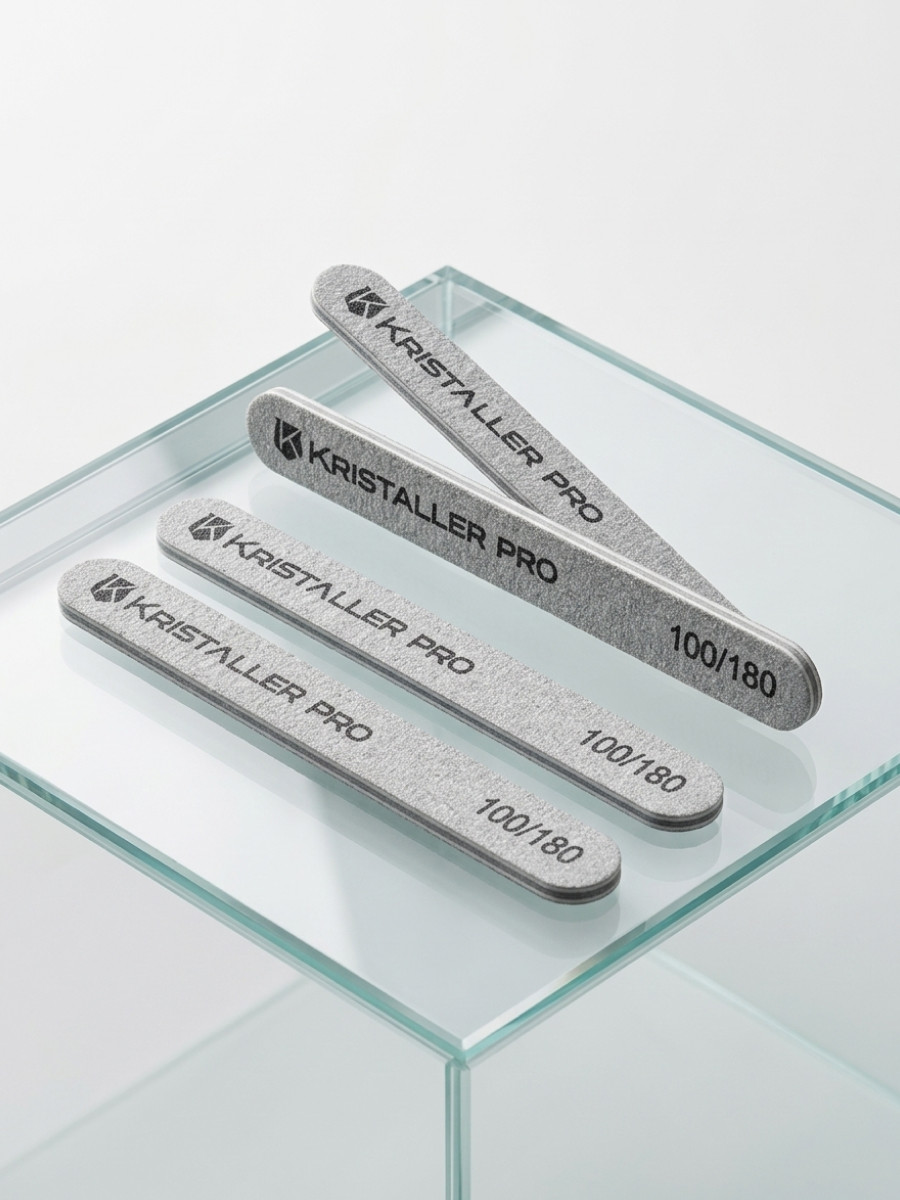 Набор пилок для ногтей Kristaller 100/180 грит 13см / 28329 (50шт) — фото 6