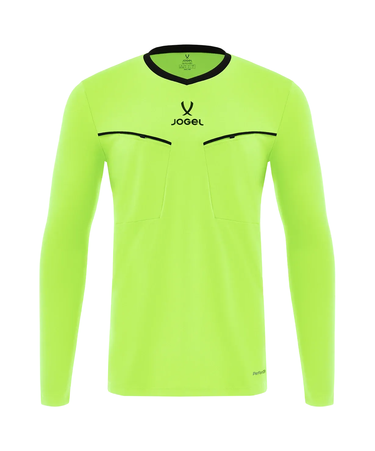 Лонгслив судейский Jogel Division PerFormDRY Referee LS Tee 2.0 61N (S, желтый неон) — фото 2