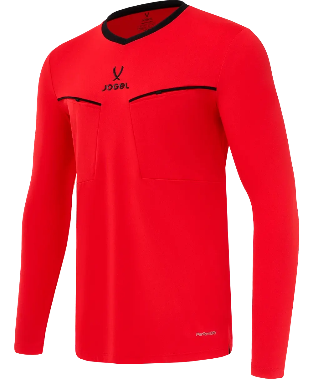 Лонгслив судейский Jogel Division PerFormDRY Referee LS Tee 2.0 R1 (S, красный)
