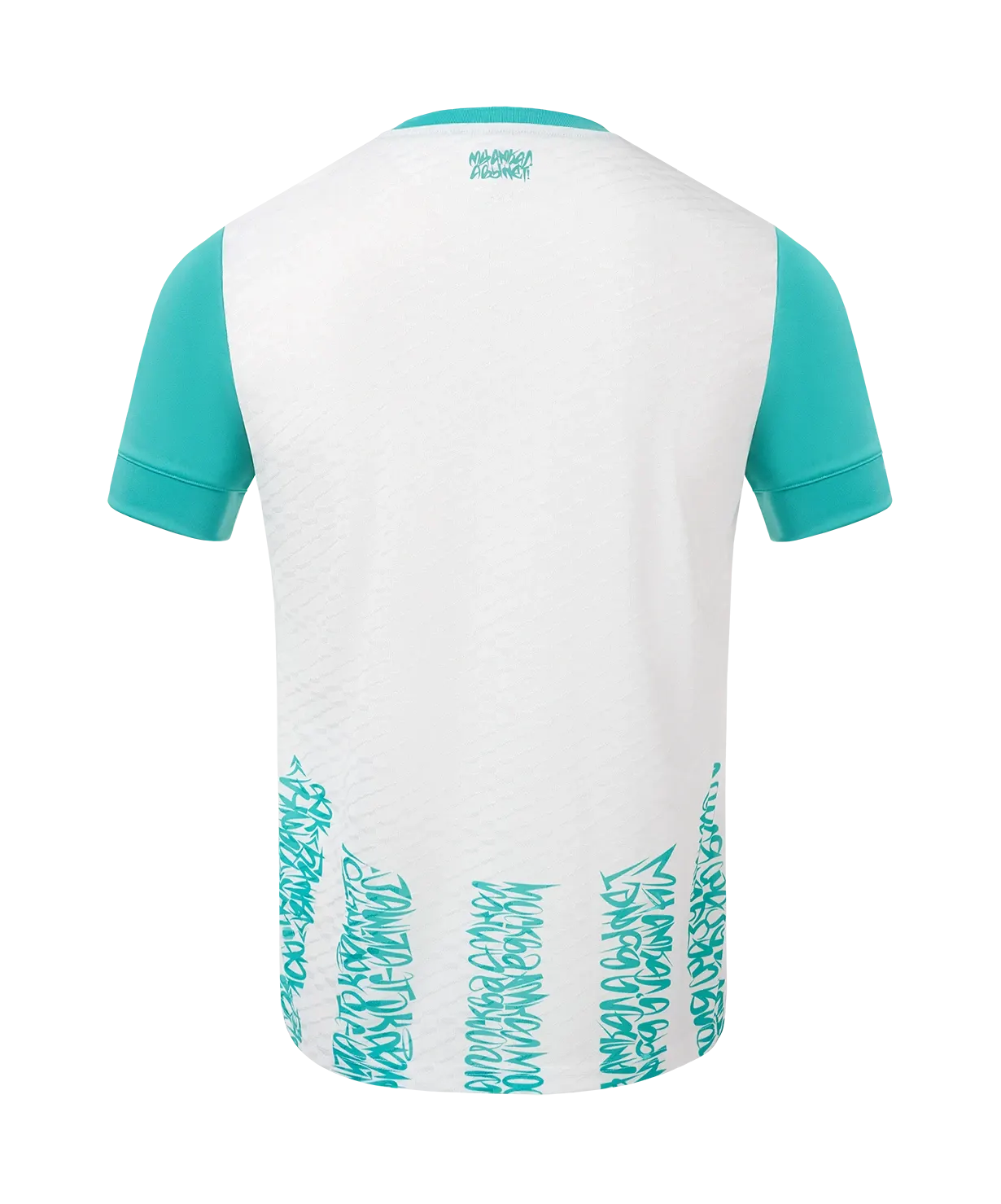 Футболка игровая футбольная Jogel Amkal PerFormDRY Jersey (L, белый/бирюзовый) — фото 4