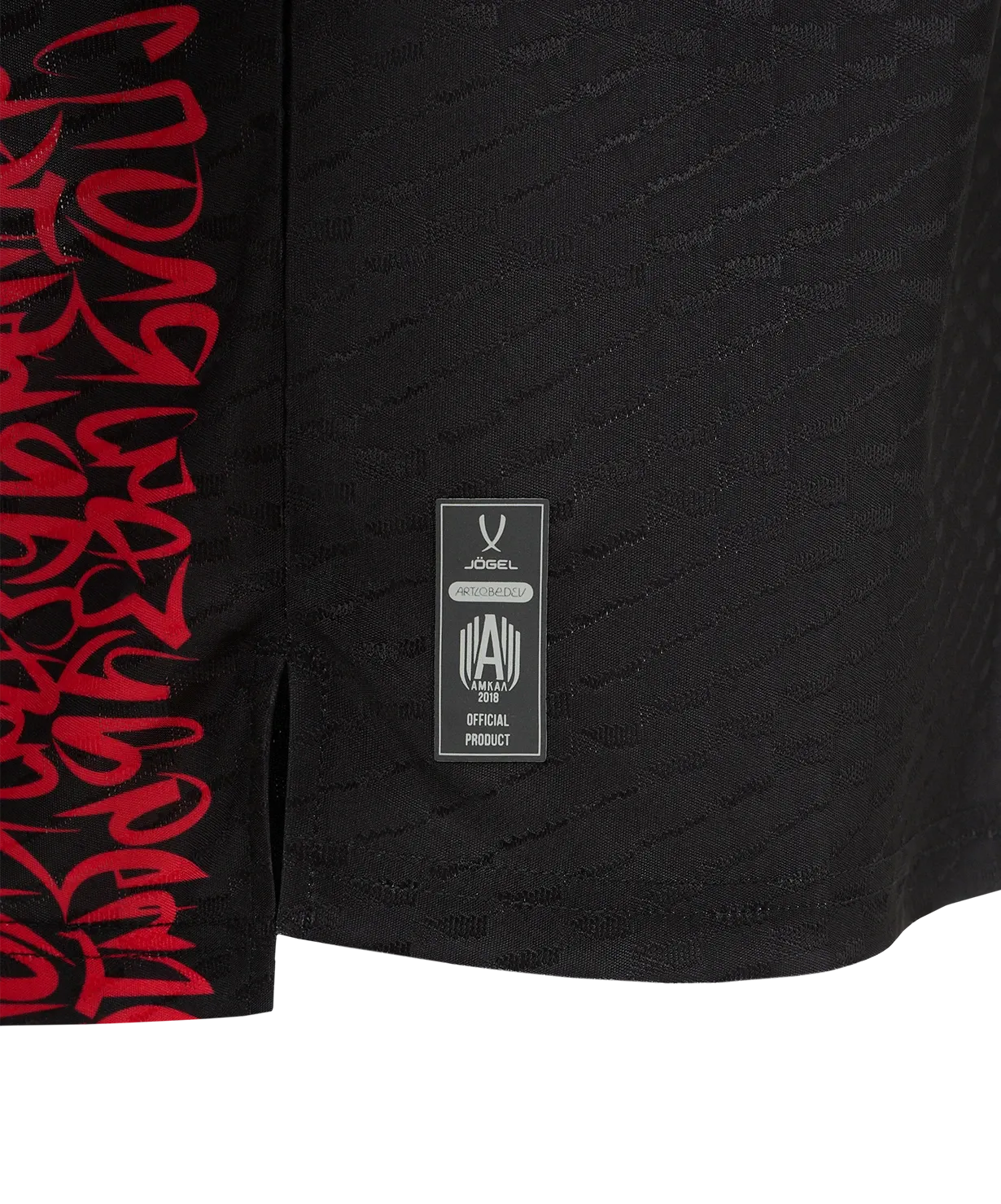 Футболка игровая футбольная Jogel Amkal PerFormDRY Jersey (M, черный/красный) — фото 6