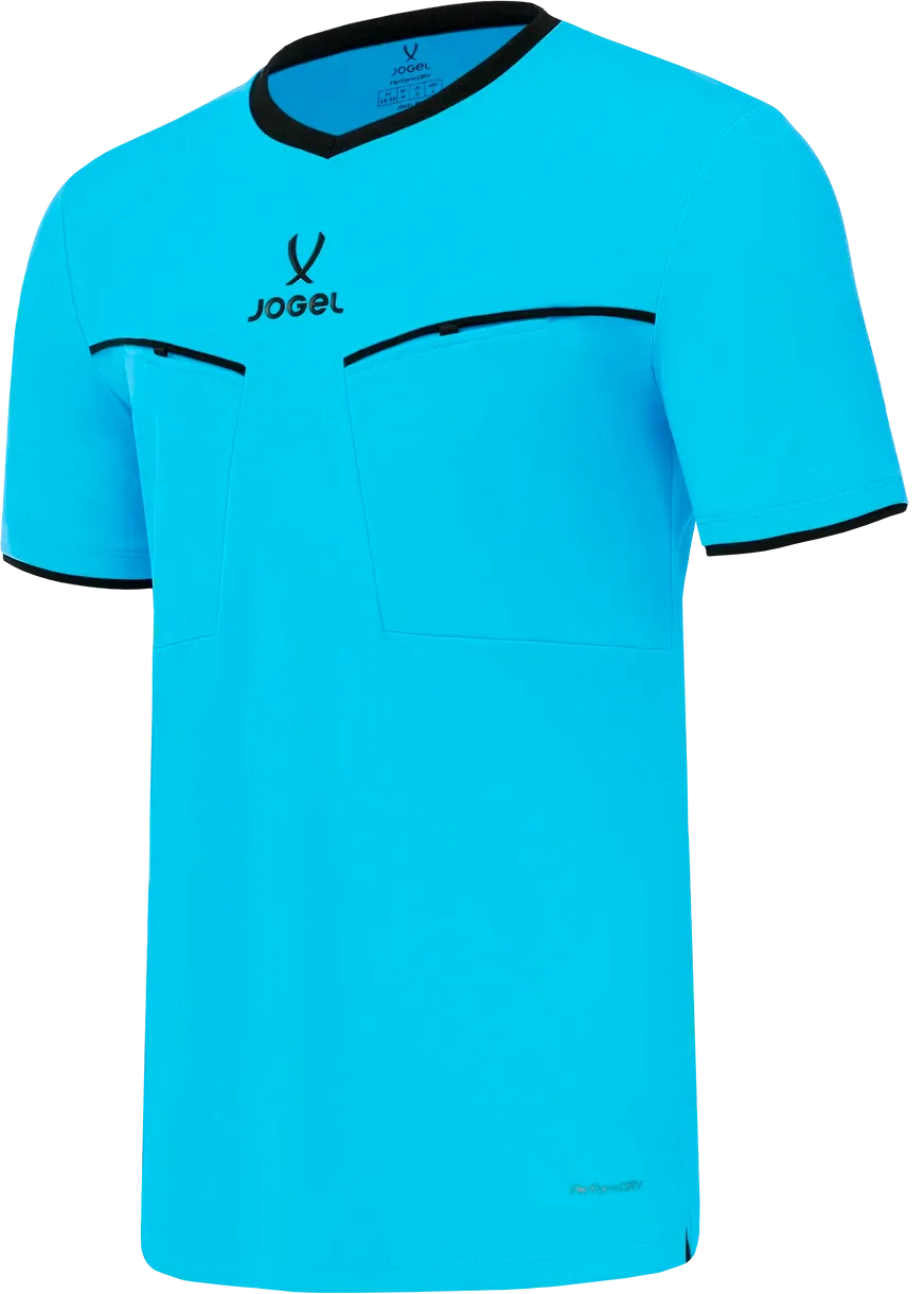 Футболка судейская Jogel Division PerFormDRY Referee SS Tee 2.0 S1 (S, голубой)