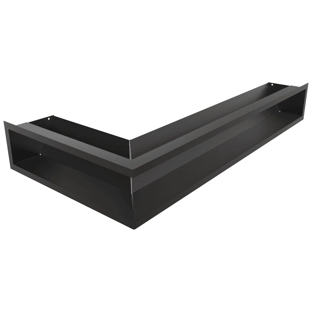 Решетка вентиляционная для камина Kratki Luft NP C 800x400x120 (черный)